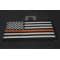 Thin Orange Line American Flag For Search & Rescue | Embroidered Patches Thin Orange Line American Flag For Search & Rescue diagonal view