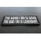 The Good I Do Is Good The Bad I Do Is Legendary Patch diagonal view