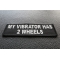 My Vibrator Has 2 Wheels Lady Biker Patch | Embroidered Patches My Vibrator Has 2 Wheels Patch diagonal view