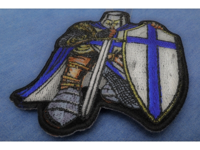 Blue Knight Small Patch | Embroidered Patches