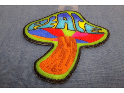 Peace Mushroom Patch Psychedelic Hippie | Embroidered Patches