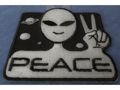 Peace Alien Fun Patch | Embroidered Patches