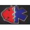 Firefighter EMT Emblems Patch | Embroidered EMT Patches Firefighter EMT Emblems Patch diagonal view
