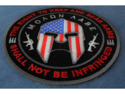 Molon Labe 2nd Amendment Patch | Embroidered Patches