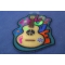 Love Guitar Cute Patch Love Guitar Cute Novelty Iron on Patch diagonal view