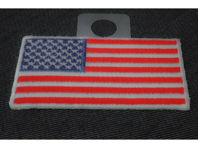 US Flag Patch White Border 2.5 Inches