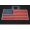 US Flag Patch White Border 2.5 Inches US Flag Patch White Border 2.5 Inches diagonal view