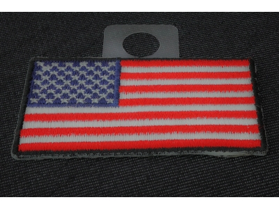 US Flag Patch Black Border 2.5 Inch