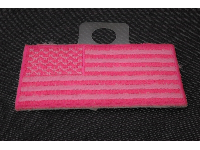 US Flag Patch Pink