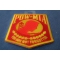 POW MIA Red And Yellow Patch | US POW MIA Military Veteran Patches POW MIA Red and Yellow Patch diagonal view