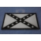 Subdued Gray Confederate Flag Patch diagonal view