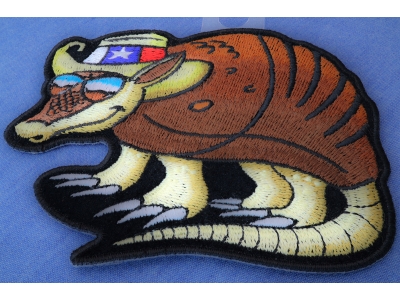 Texas Armadillo Patch For Texan Natives
