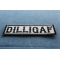 DILLIGAF Patch Black On White DILLIGAF Patch diagonal view