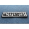 Independent Patch Black On White Independent Patch diagonal view