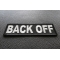 Back Off Patch Back Off Patch diagonal view