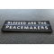 Blessed Are The Peacemakers Patch Blessed Are The Peacemakers Blue Line Patch diagonal view