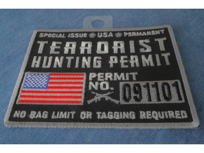 Terrorist Hunting Permit Patch