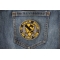1st Cavalry Division Patch The First Team shown on jeans
