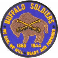 Buffalo Soldiers Patch We Can We Will Read And Forward