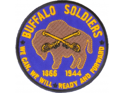 Buffalo Soldiers Patch We Can We Will Read And Forward