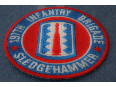 197th Infantry Brigade Patch Sledgehammer