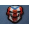 Puerto Rican Skull Patch With Puerto Rico Flag Puerto Rican Flag Skull Patch diagonal view