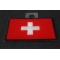 Swiss Flag Patch Swiss Flag Patch diagonal view