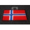 Norway Flag Patch Norway Flag Patch diagonal view