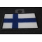 Finland Flag Patch diagonal view