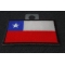 Chile Flag Patch diagonal view
