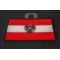 Austrian Flag Patch Austrian Flag Patch diagonal view