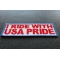 I Ride With USA Pride Patch I Ride With USA Pride Patch diagonal view