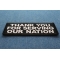 Thank You For Serving Our Nation Patch Thank You For Serving Our Nation Patriotic Iron on Patch diagonal view