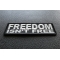 Freedom Isn't Free Patch BW Freedom Isn't Free Patch diagonal view