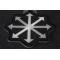 Chaos Arrows Patch Chaos Arrows Iron on Novelty Patch diagonal view