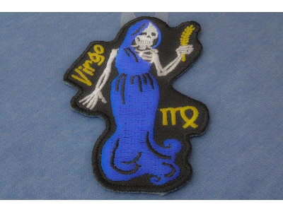 Virgo Skull Zodiac Patch