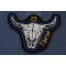 Taurus Skull Zodiac Sign Patch Taurus Skull Zodiac Sign Patch diagonal view