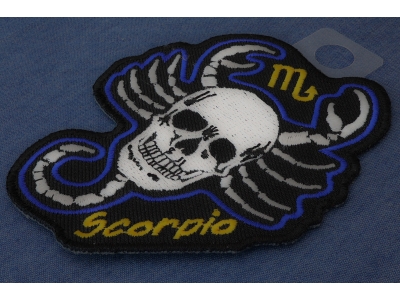 Scorpio Skull Zodiac Sign Patch