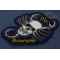Scorpio Skull Zodiac Sign Patch Scorpio Skull Zodiac Sign Patch diagonal view