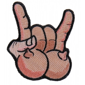 Tits And Rock On Fun Iron On Patch