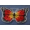 Orange Butterfly Iron On Patch Orange Butterfly Iron On Patch diagonal view
