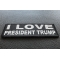 I Love President Trump Patch diagonal view