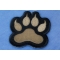 Canine Paw Print Iron on Patch Canine Paw Print Iron on Patch diagonal view