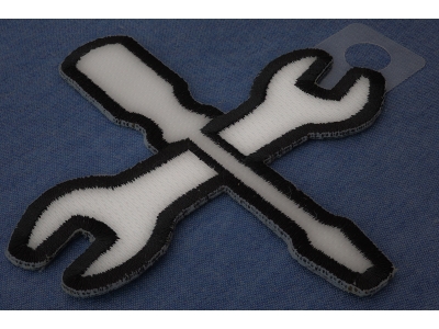 Wrench and Screwdriver Iron on Patch