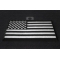 Black and White American Flag Patch with Black Borders Black and White American Flag Patch with Black Borders diagonal view