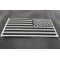 Black and Gray American REVERSED Flag Patch diagonal view
