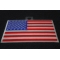 American Flag Patch with White Borders American Flag Patch with White Borders diagonal view