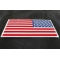 American REVERSED Flag Patch with White Borders American REVERSED Flag Patch with White Borders diagonal view