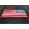 American REVERSED Flag Patch with Black Borders diagonal view