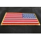 American REVERSED Flag Patch with Yellow Borders diagonal view